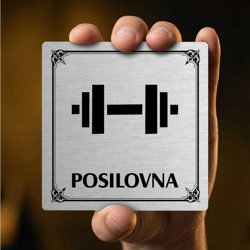 Posilovna, 80x80mm, stříbrná, Nebraska